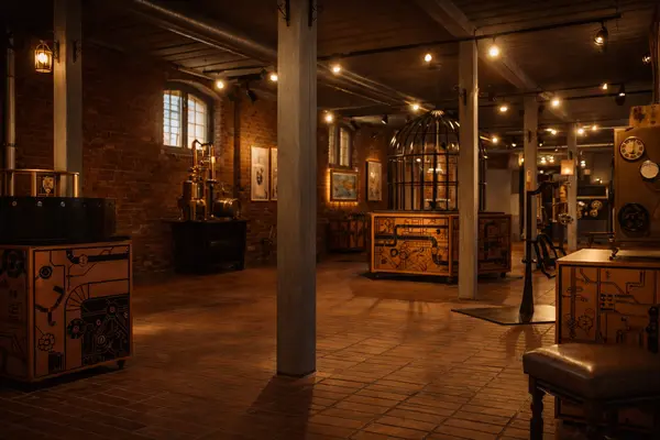 Foto püsinäitusest Sangaste Mõisa Ringtallis