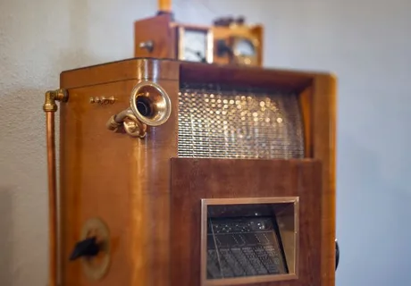 Foto vanaaegsest sideseadmest